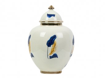 AK.NRH0057 JUMBO AH KP MAV GOLD YAPRAK DESENL 38 CM